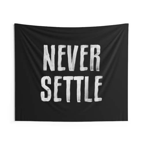 Black and White Motivational Tapestry Wall Decor