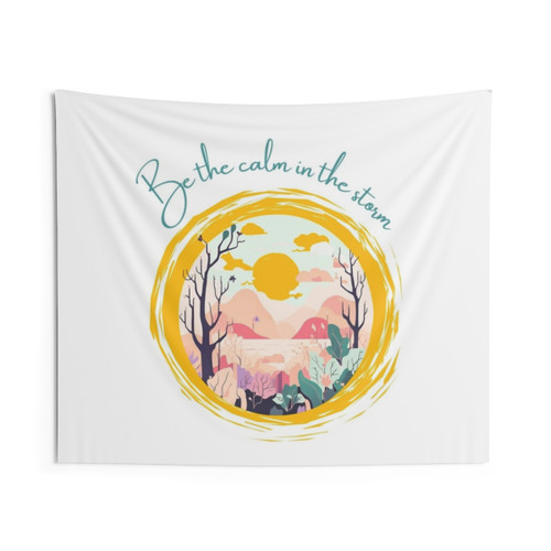 Calm in the Storm Inspirational Tapestry