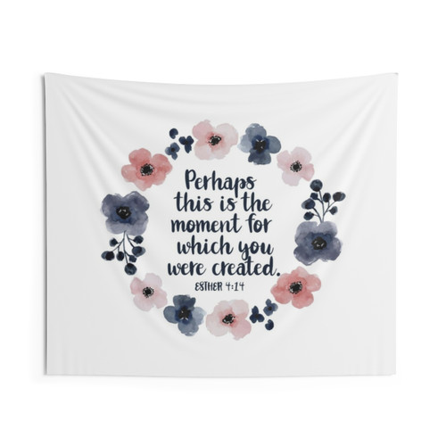 Inspirational Bible Verse Esther 4:14 Tapestry