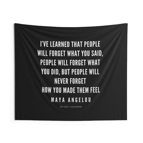 Maya Angelou Quote Tapestry