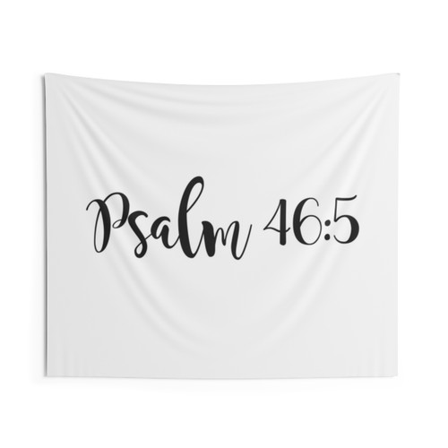 Psalm 46:5 Christian Tapestry