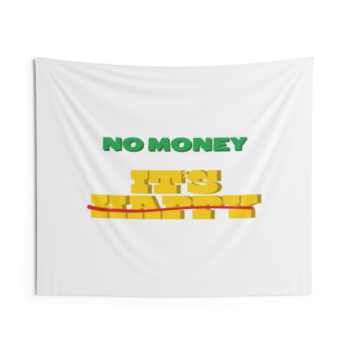 No Problem Motivational Typography Tapestry