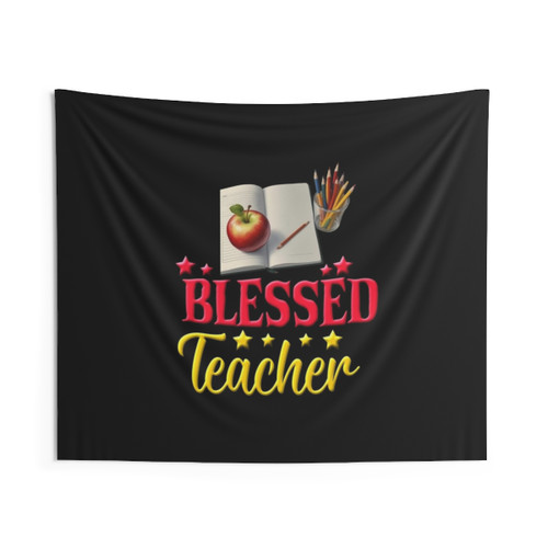 Inspirational Tapestry with Blessed Teacher Design