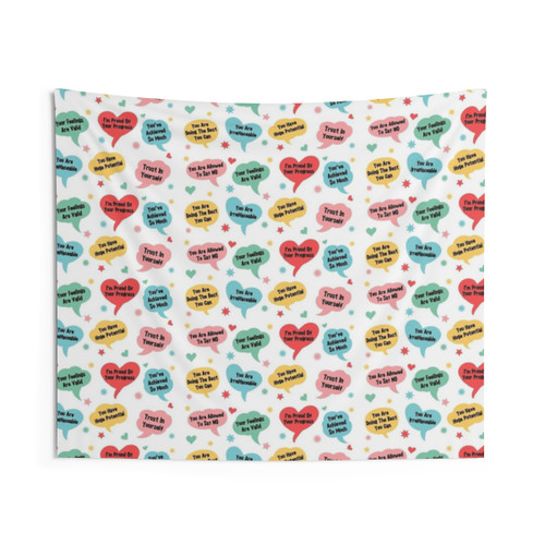 Motivational Quotes Tapestry Featuring Inspiring Positive Sayings