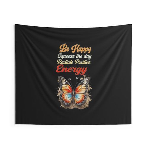 Positive Affirmations Retro Design Wall Tapestry