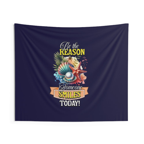 Positive Affirmations Tapestry with Motivational Floral Design