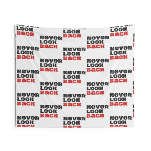 Motivational Never Look Back Tapestry