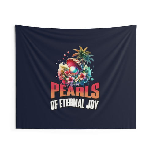 Motivational floral tapestry with positive affirmation design