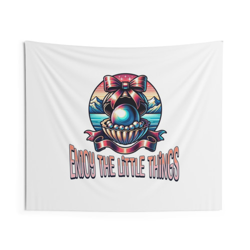 Positive affirmations floral tapestry