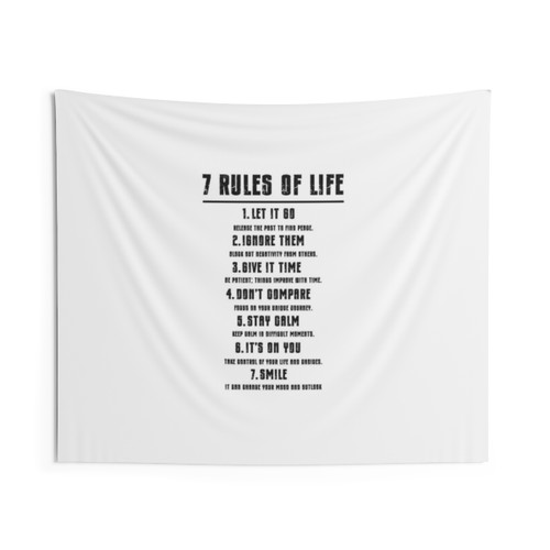 Rules of Life Motivational Tapestry