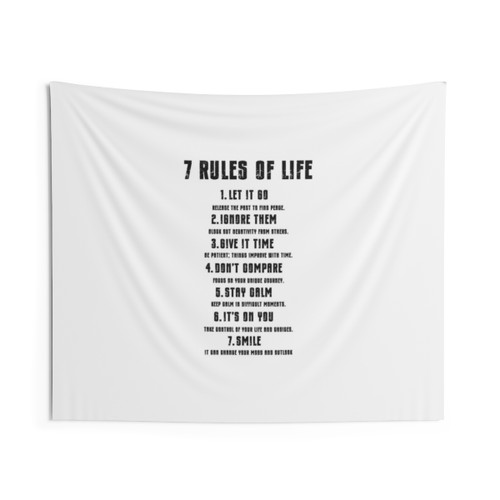 Rules of Life Motivational Tapestry