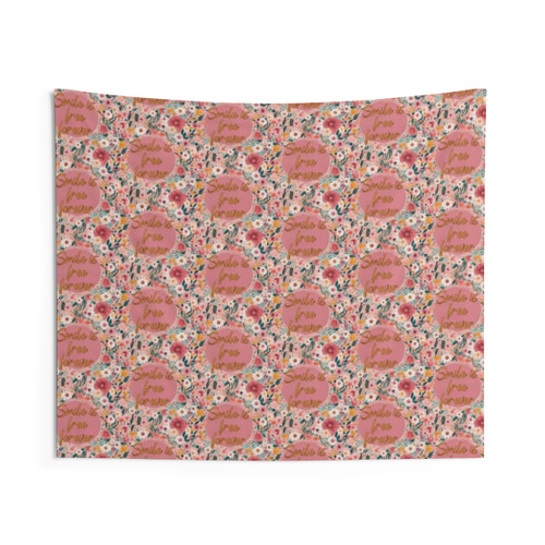 Motivational Tapestry with Uplifting Smile is Free Forever Quote