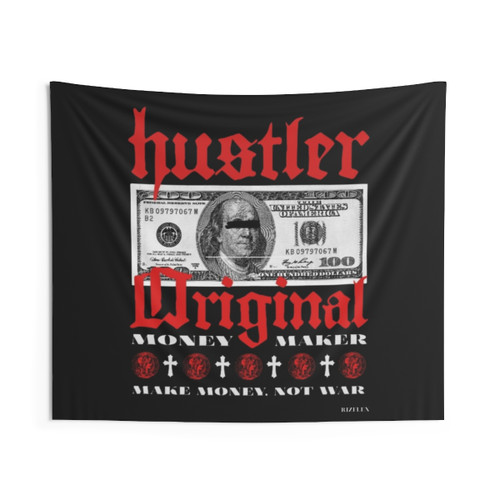 Hustler Motivational Design Tapestry
