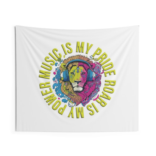 Music Pride Roar Power Lion Tapestry