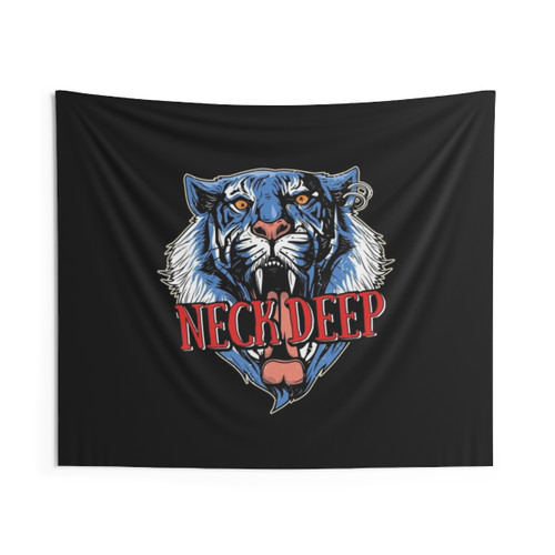 Neck Deep Tiger Tapestry - Pop Punk Band Wall Hanging