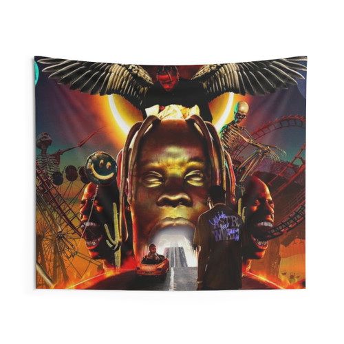 Astroworld Art Tapestry - Trippy Music Wall Hanging