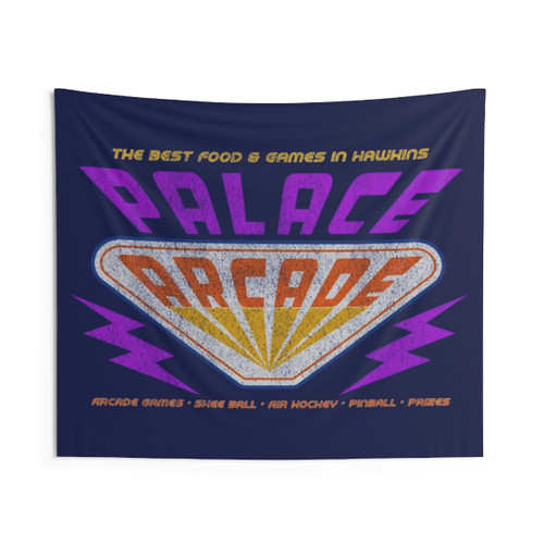 Stranger Things Arcade Tapestry featuring Eddie Munson