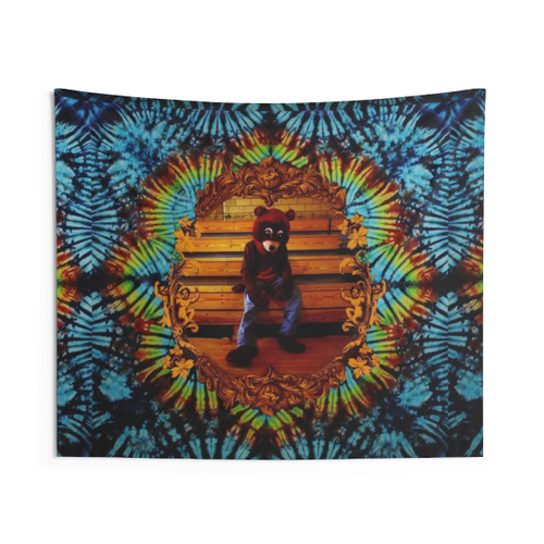 College Dropout Tiedye Tapestry - Hip Hop Wall Art