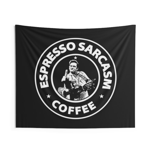 Vintage ESPRESSO Sarcasm Coffee Tapestry