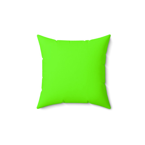 Bright Fluorescent Green Neon Pillow