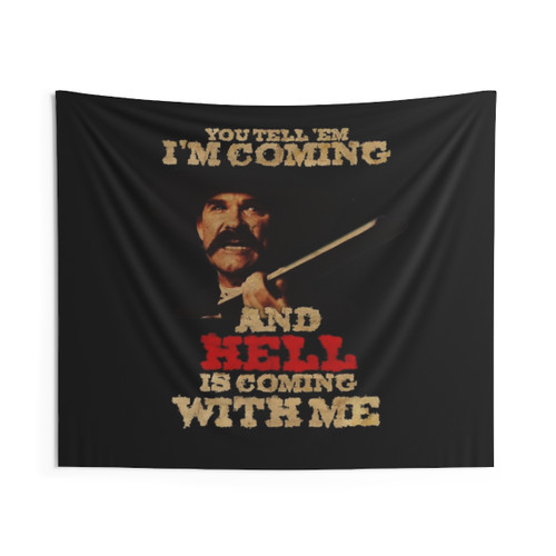 Wyatt Earp Tombstone Tapestry for Music Fans