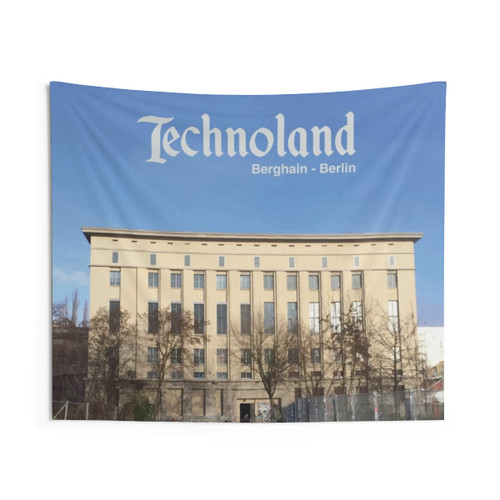 Techno DJ Tapestry Celebrating Berlin's Vibrant Nightlife