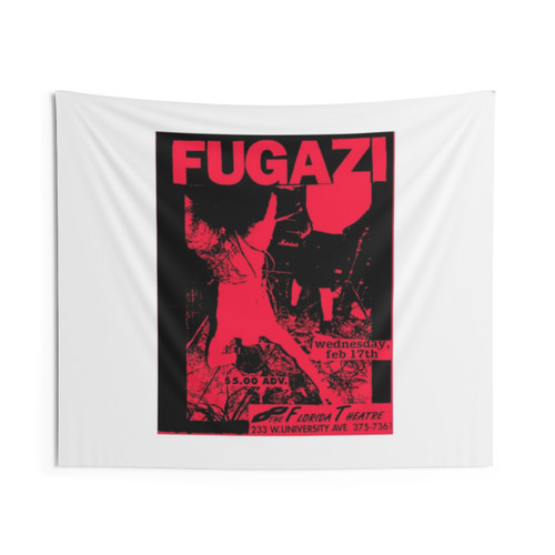 Fugazi Hardcore Metal Concert Poster Tapestry