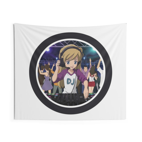 DJ Girl Tapestry Wall Hanging