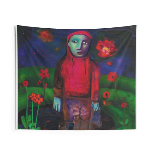 Girl in Red Fanart Music Tapestry