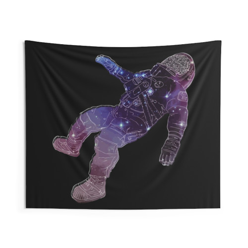 Astronaut Space Tapestry featuring The Blue Stones Black Holes Album Artwork
