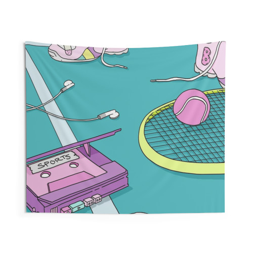 Sports Bunny Tapestry Wall Hanging