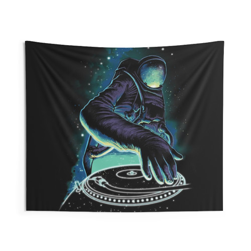 Cosmic DJ Astronaut Tapestry