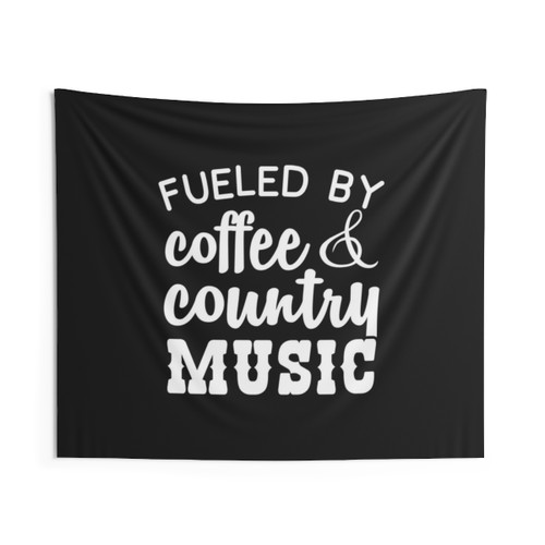 Fueled By Coffee and Country Music Tapestry