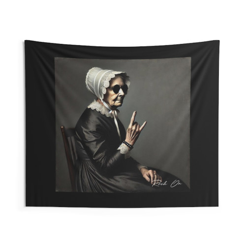 Whistler's Mother Rocking Tapestry