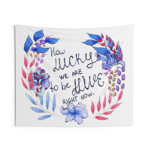 Hamilton Inspired Floral Tapestry