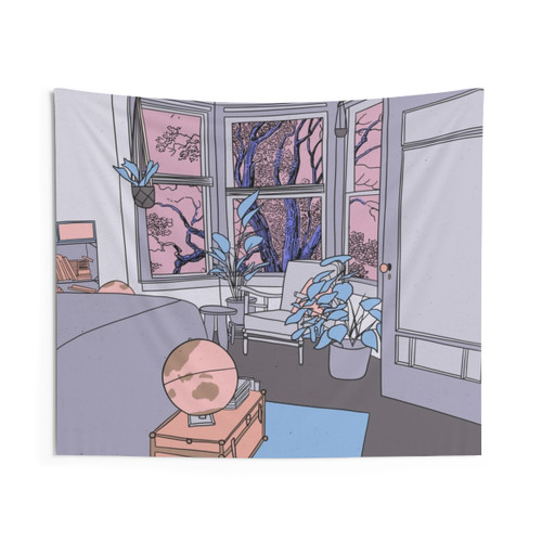 Colorful Pastel Bedroom Tapestry