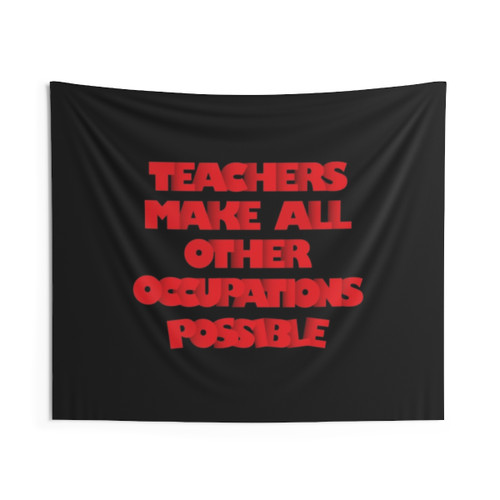Inspiring Teachers Tapestry for Education Classroom Decor