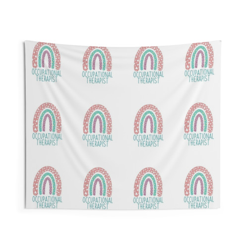 Occupational Therapist Rainbow Tapestry Wall Hanging