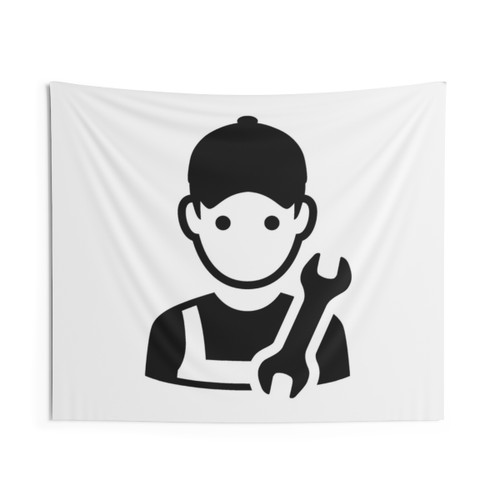 Mechanic Tapestry - Funny Engineering & Profession Decor