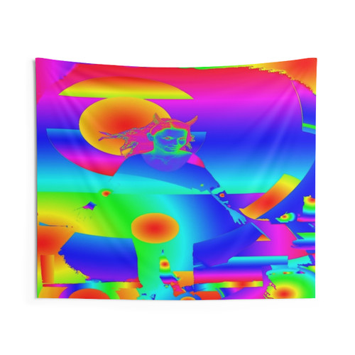 Colorful Pop Art Psychedelic Tapestry