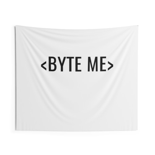 BYTE ME Code Design Tapestry - Programming, Coding, Developer Wall Art