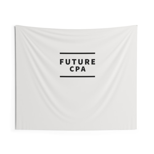 Future CPA Stylish Text Tapestry