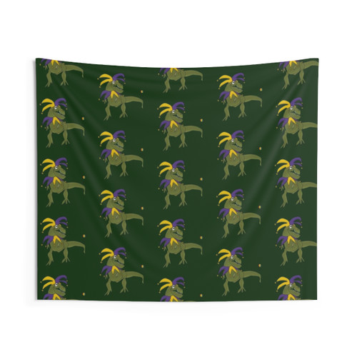 T-Rex Jester Tapestry - Dinosaur Wall Hanging