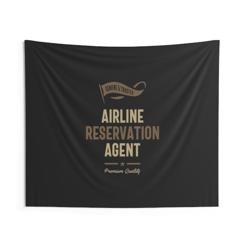 Airline Reservation Agent Typography Tapestry