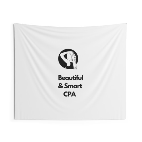 Beautiful and smart CPA accountant tapestry