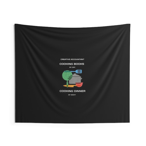 Cooking Books by Day, Dinner by Night Tapestry