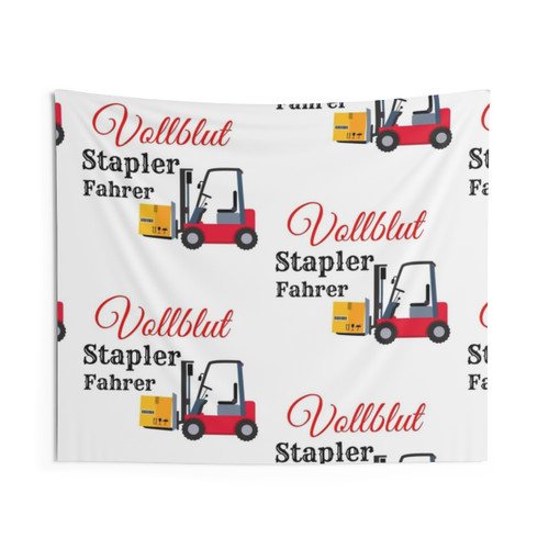 Thoroughbred Forklift Driver Tapestry