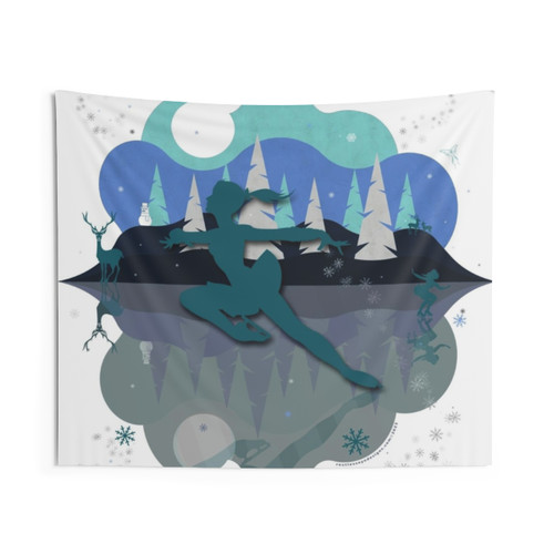 Ice Skater Tapestry - Occupations Wall Hanging