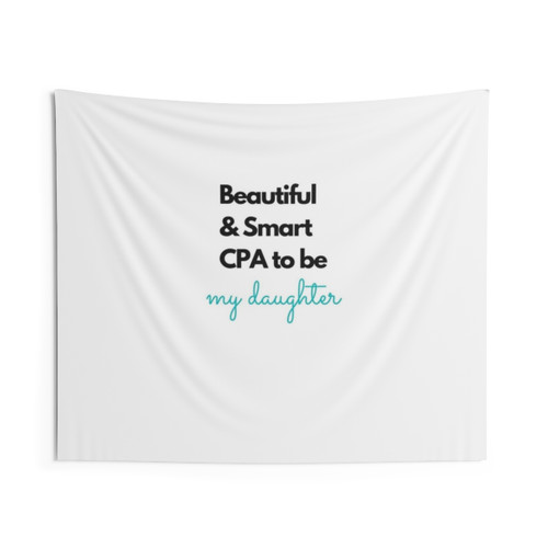 Beautiful Blue CPA Tapestry by evartdesign