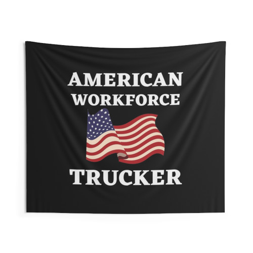 Trucker American Workforce Tapestry Wall Art